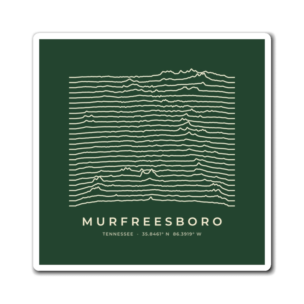 Murfreesboro Ridgeline Magnet (Forest Green)