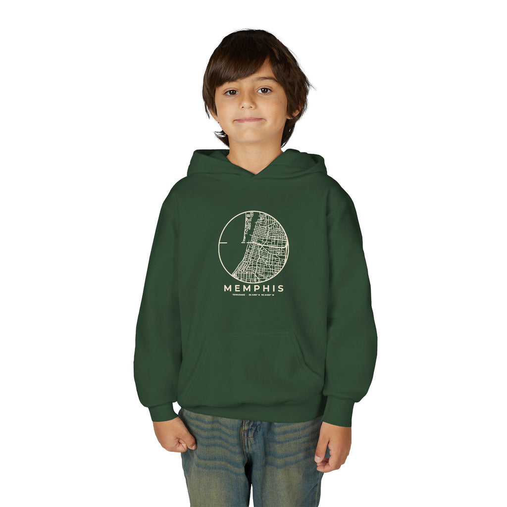 Memphis Street Map Kids Hoodie