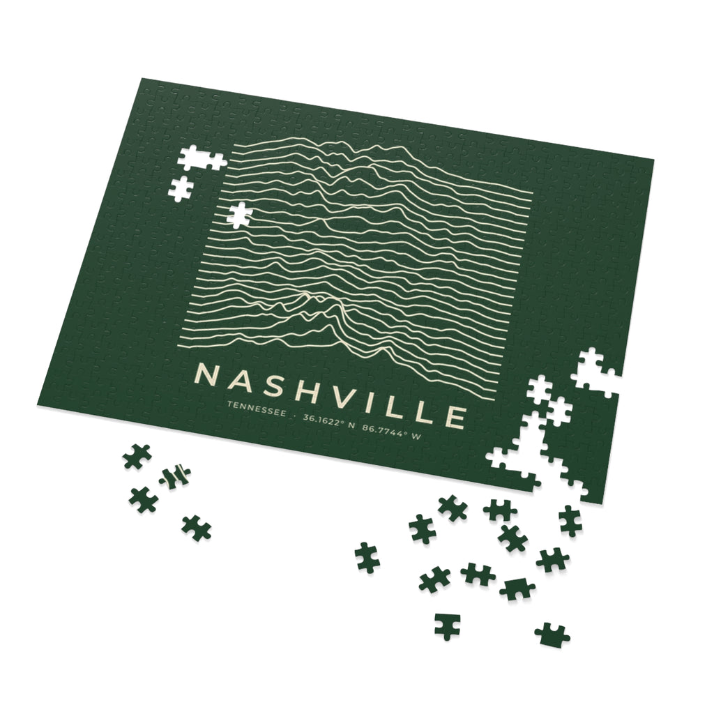 Nashville Ridgeline Puzzle (Forest Green)