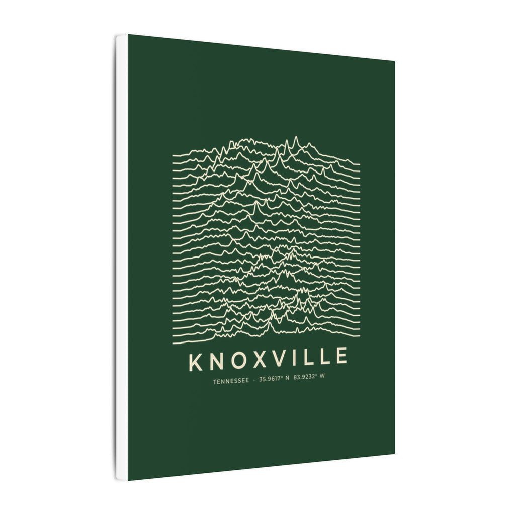 Knoxville Ridgeline Canvas Print (Forest Green)