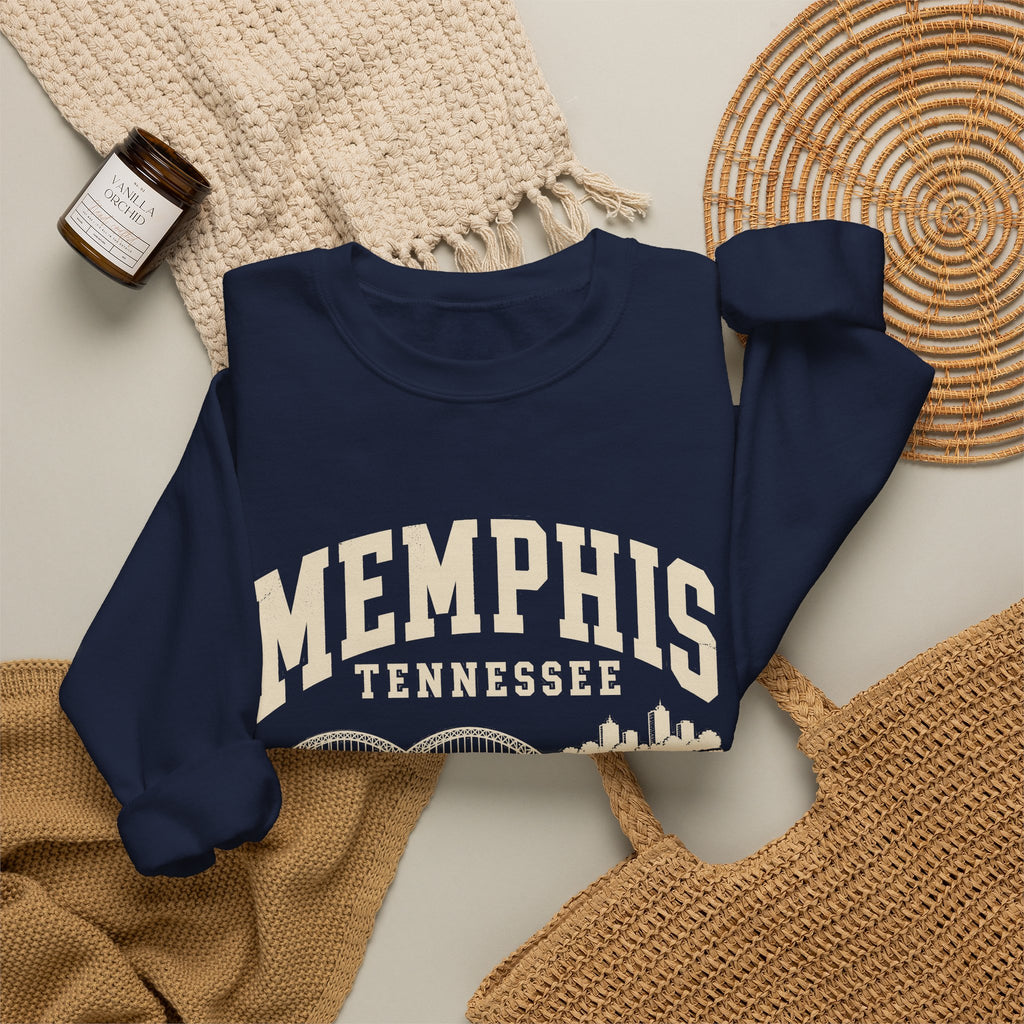 Memphis Vintage Varsity Crewneck Sweatshirt