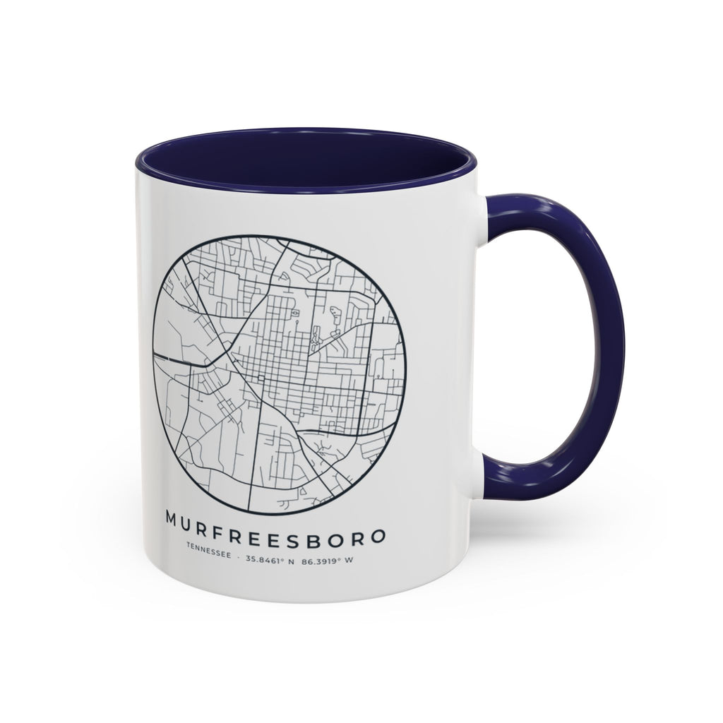 Murfreesboro Street Map Accent Mug