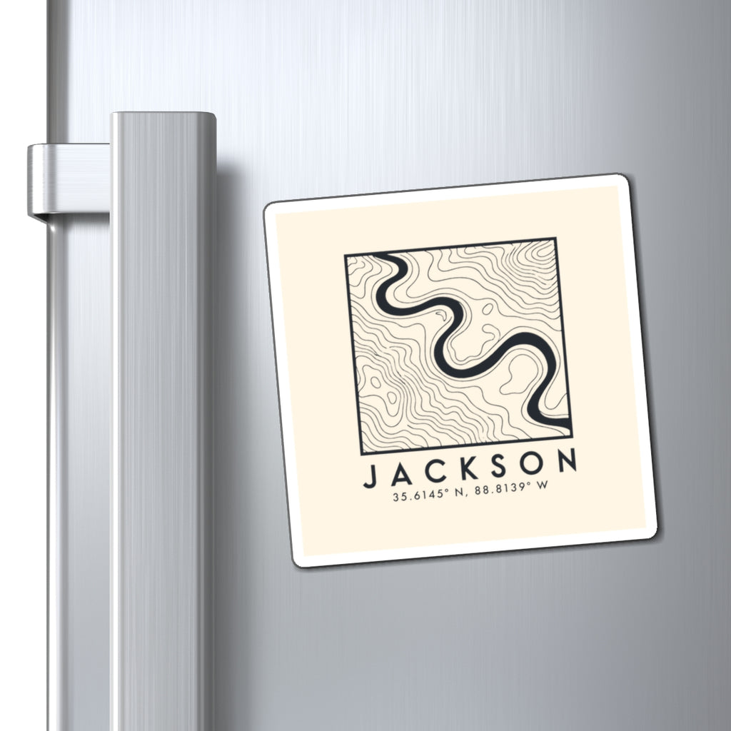 Jackson Topo Map Magnet