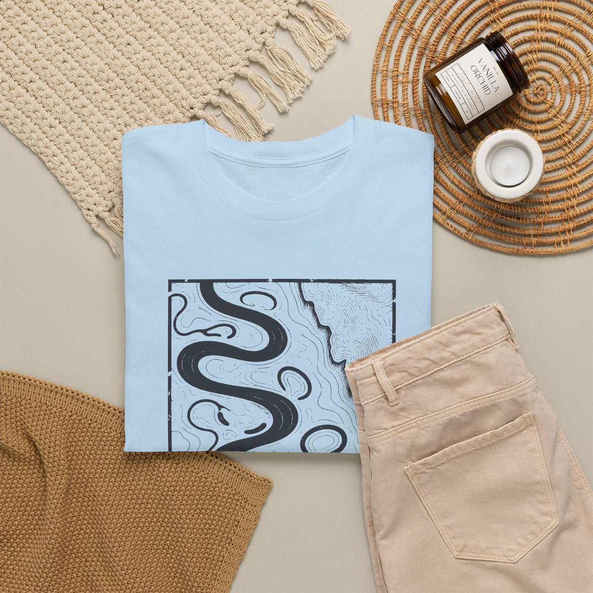 Memphis Topo Map T-Shirt