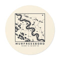 Murfreesboro Topo Map Sticker