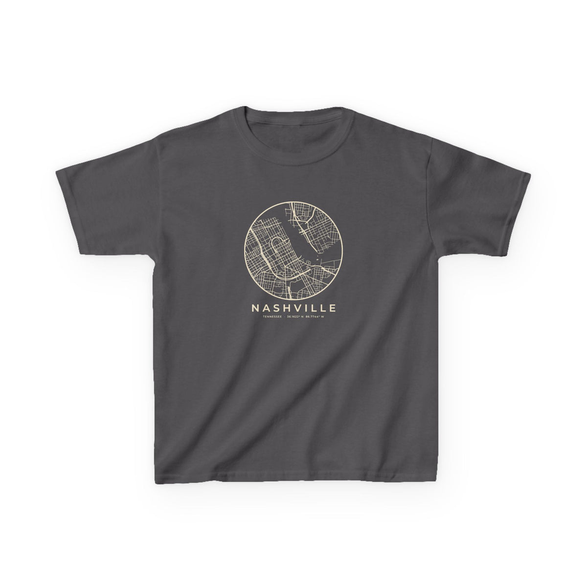 Nashville Street Map Kids T-Shirt