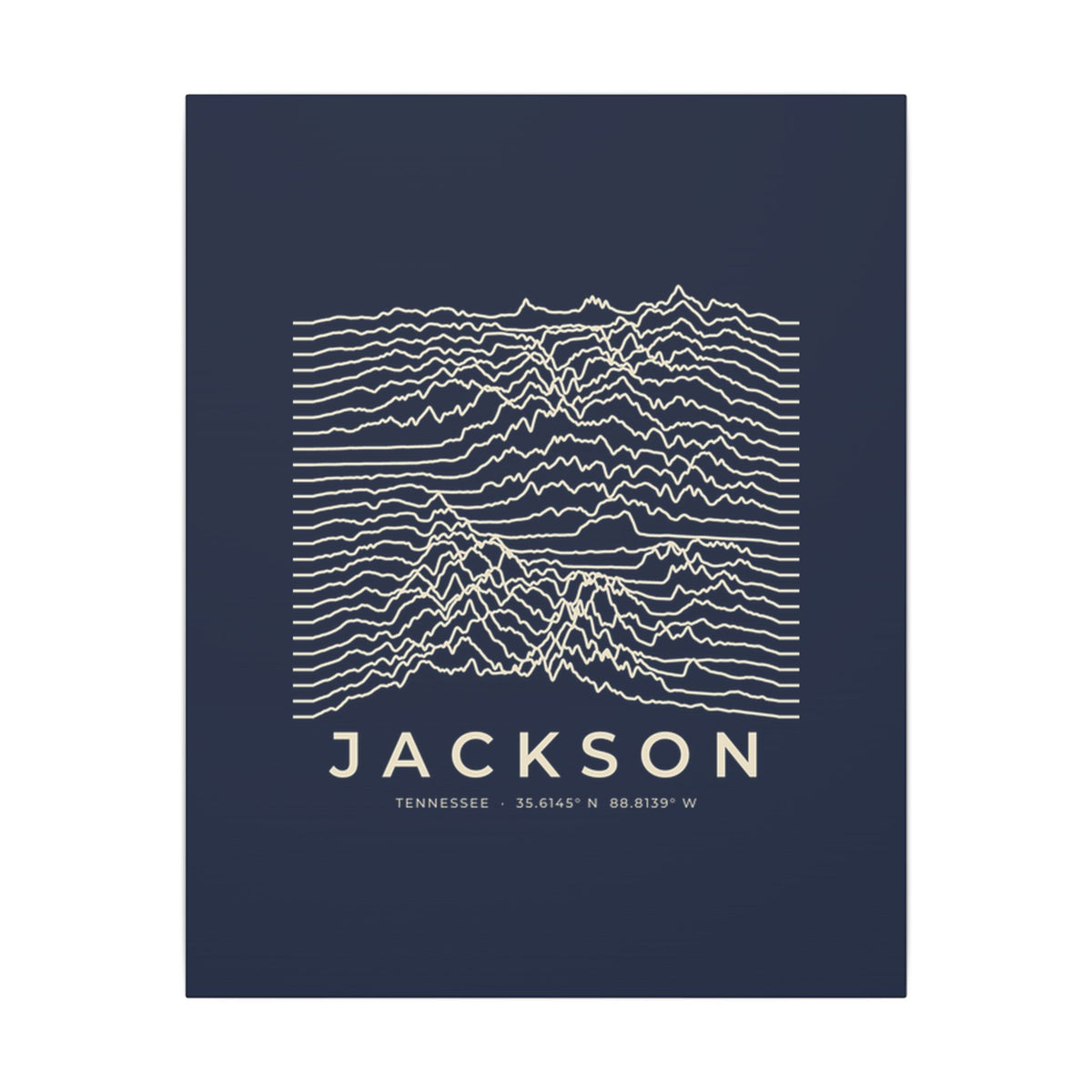 Jackson Ridgeline Canvas Print (Navy)