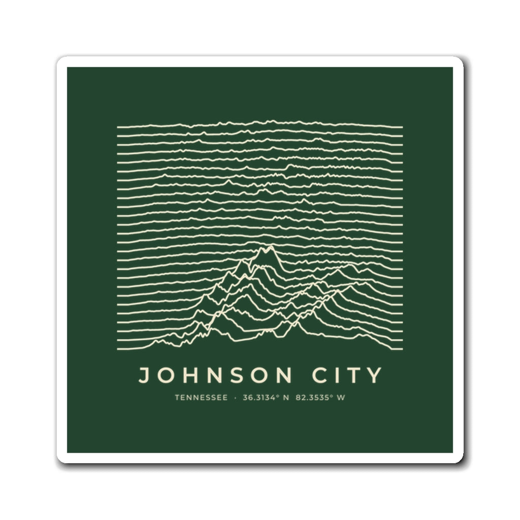 Johnson City Ridgeline Magnet (Forest Green)