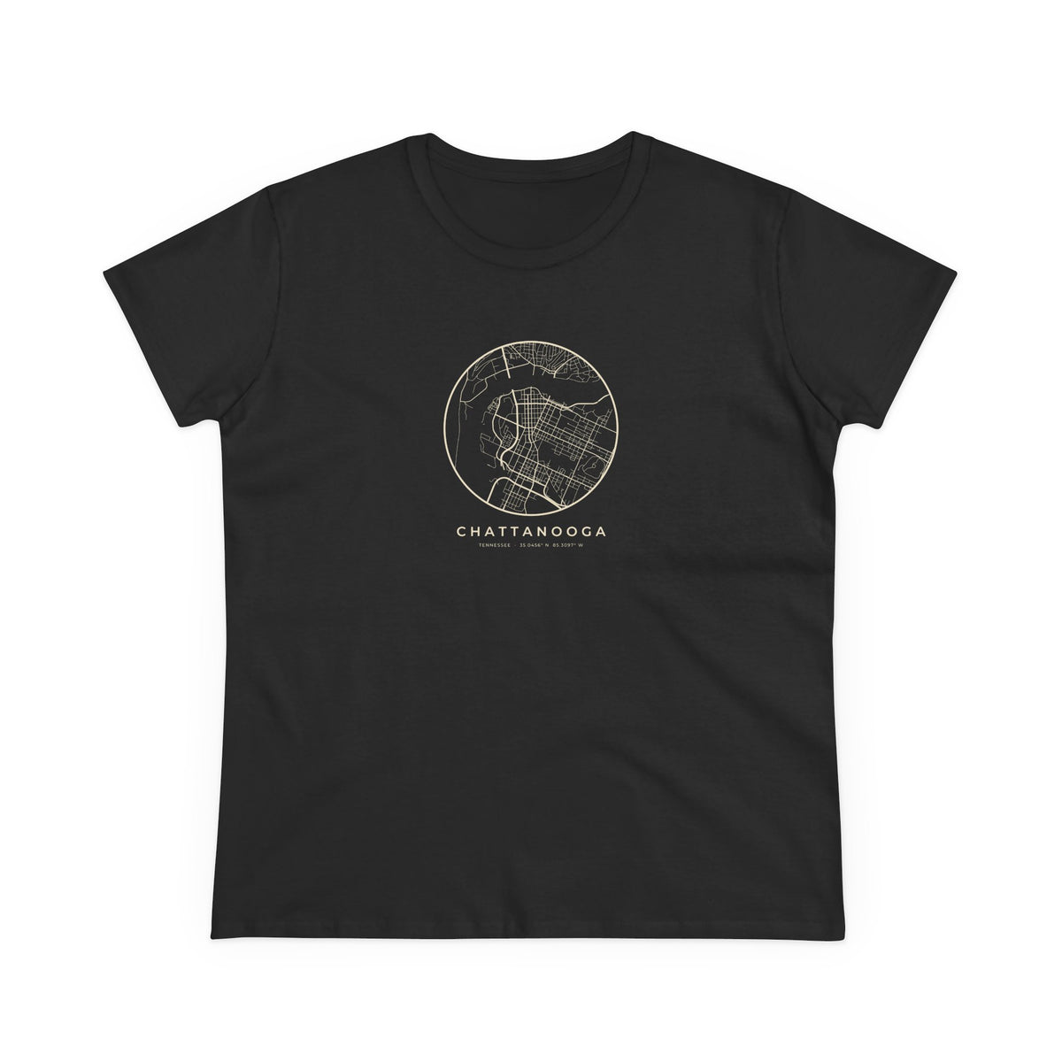 Chattanooga Street Map Women's T-Shirt