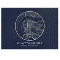 Chattanooga Street Map Puzzle (Navy)