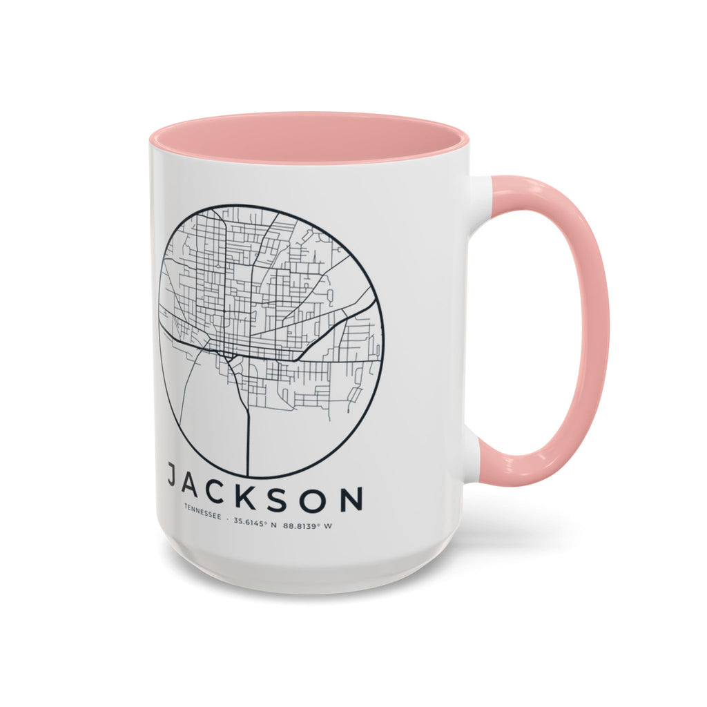 Jackson Street Map Accent Mug