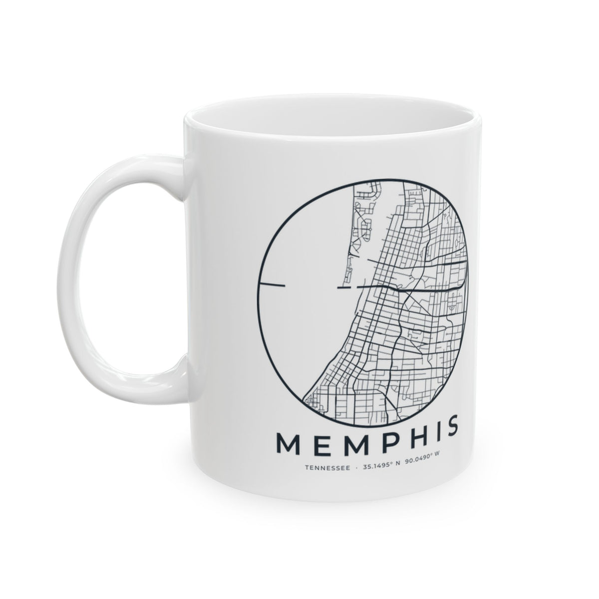 Memphis Street Map Mug