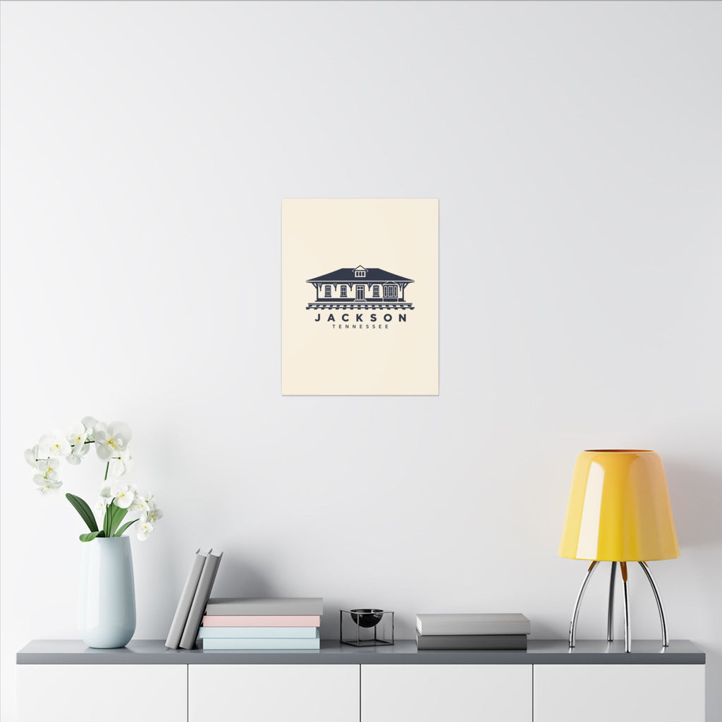 Jackson Train Depot Canvas Print