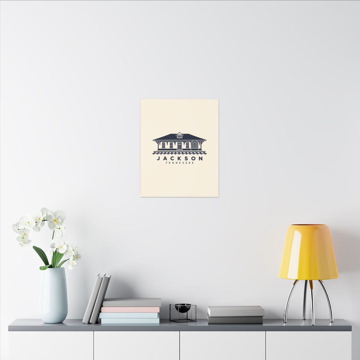 Jackson Train Depot Canvas Print