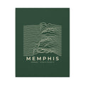 Memphis Ridgeline Canvas Print (Forest Green)