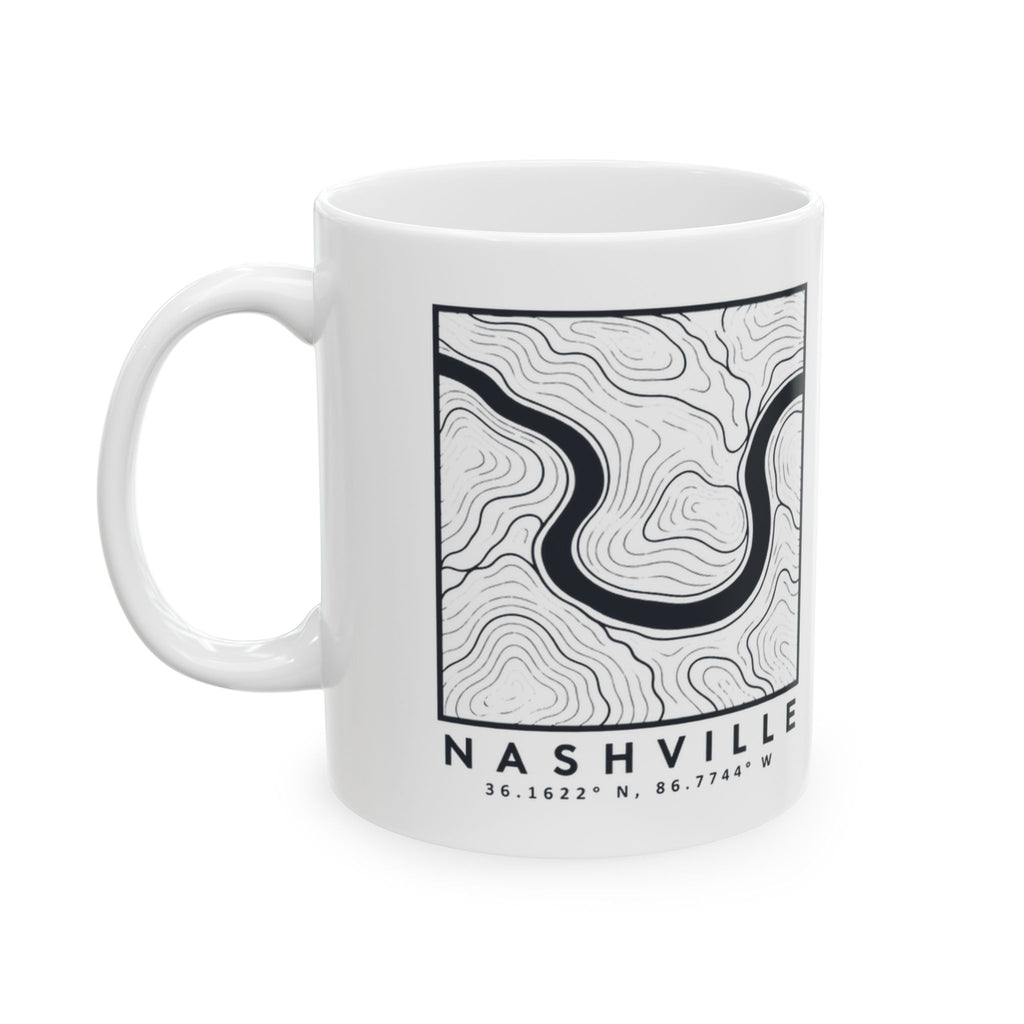 Nashville Topo Map Mug