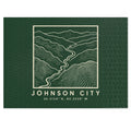 Johnson City Topo Map Puzzle (Forest Green)