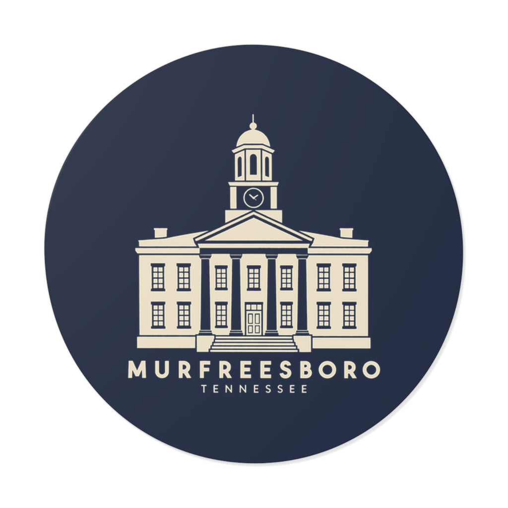 Murfreesboro Rutherford County Courthouse Sticker (Navy)