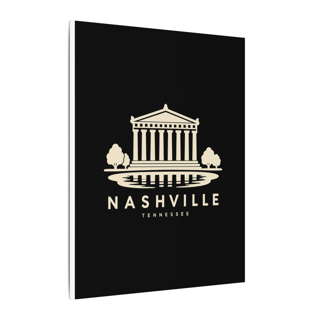 Nashville Parthenon Canvas Print (Black)