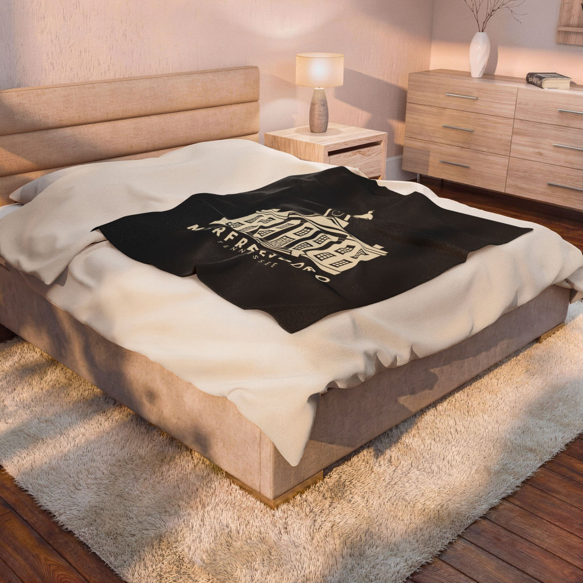 Murfreesboro Rutherford County Courthouse Blanket (Black)