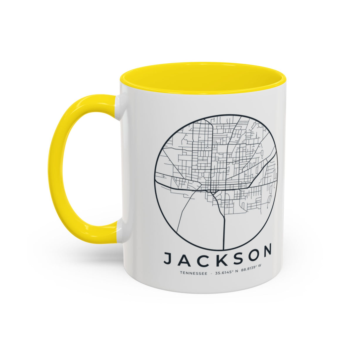 Jackson Street Map Accent Mug