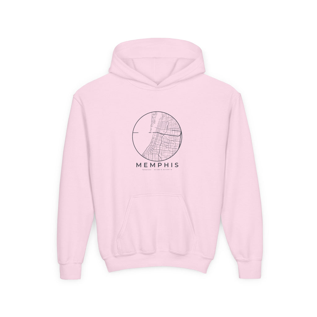 Memphis Street Map Kids Hoodie