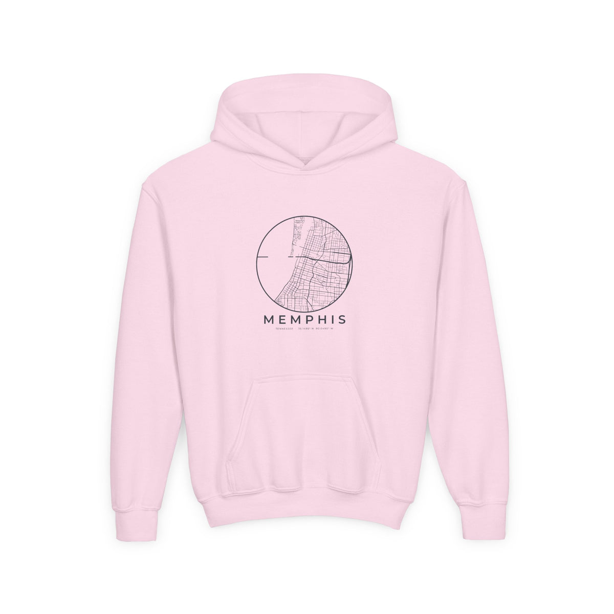 Memphis Street Map Kids Hoodie
