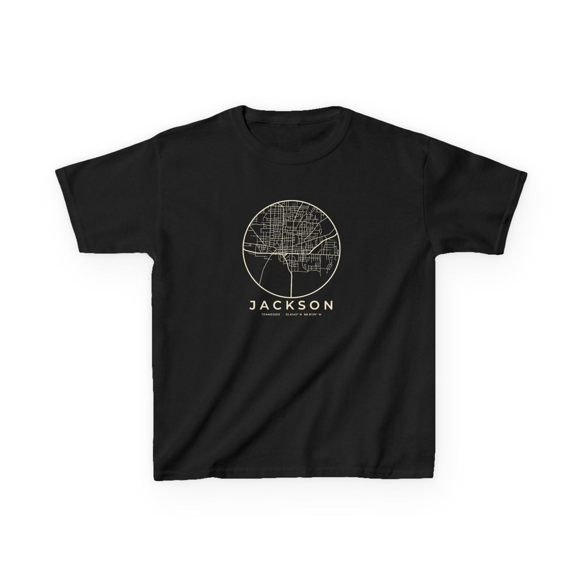 Jackson Street Map Kids T-Shirt