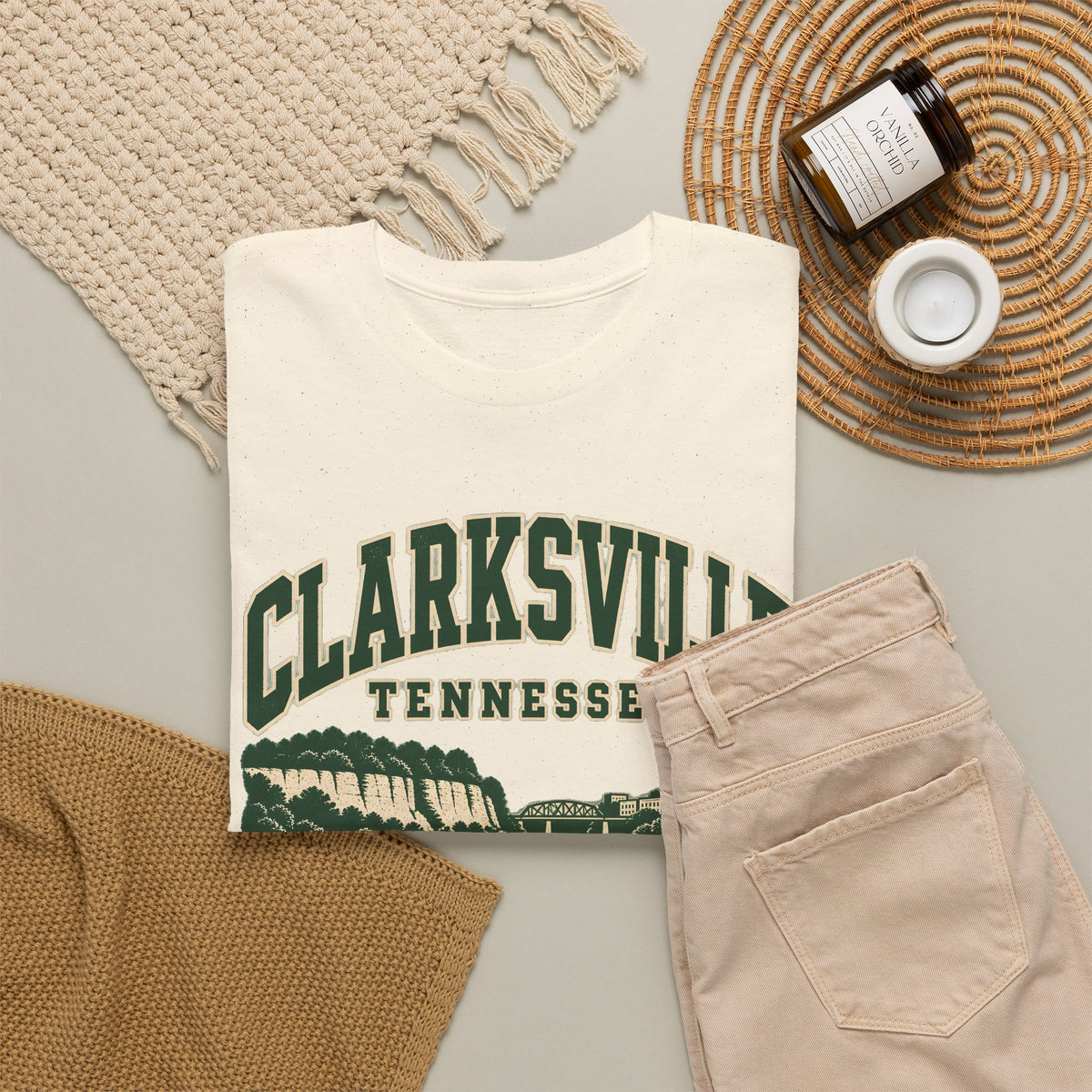 Clarksville Vintage Varsity T-Shirt
