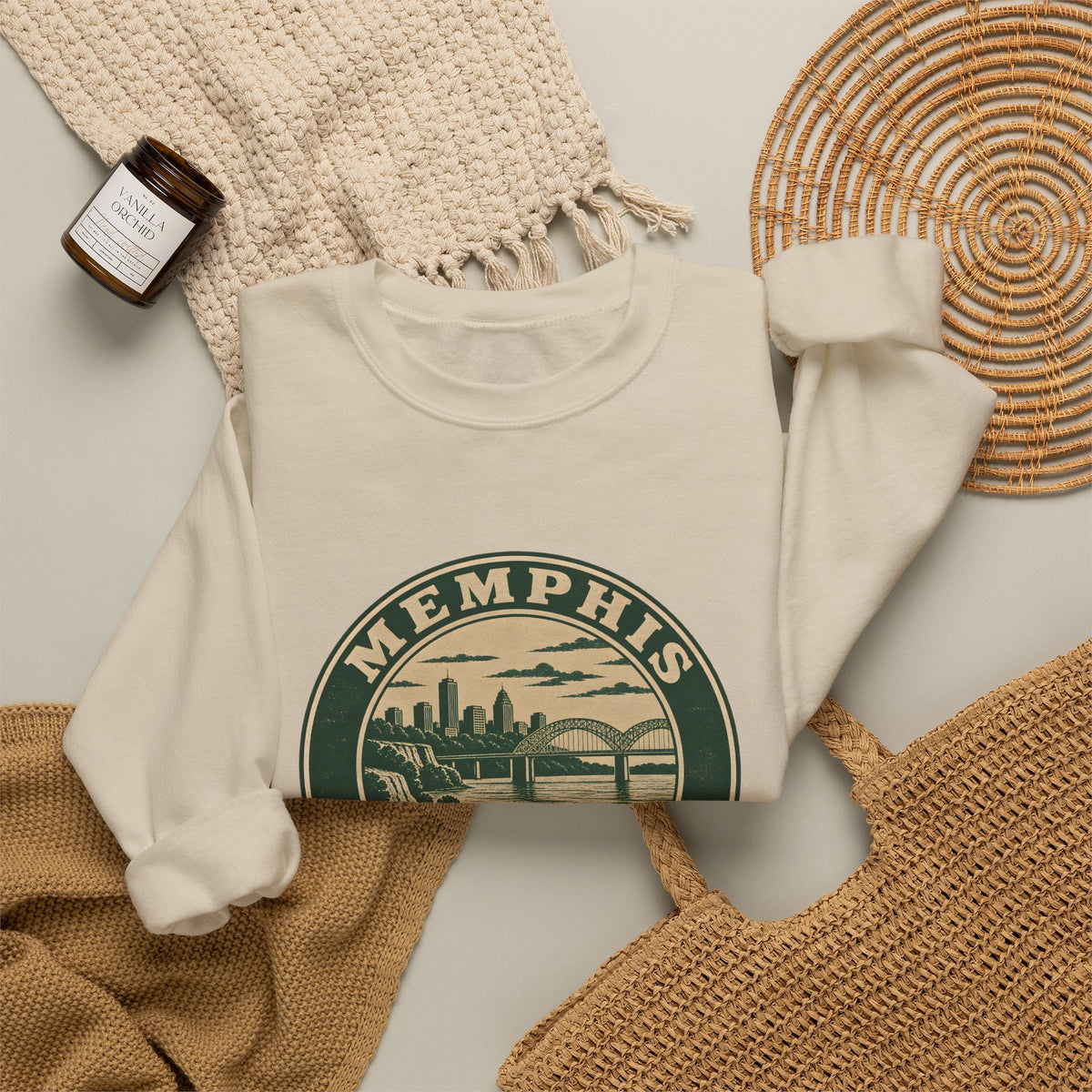 Memphis Park Badge Crewneck Sweatshirt