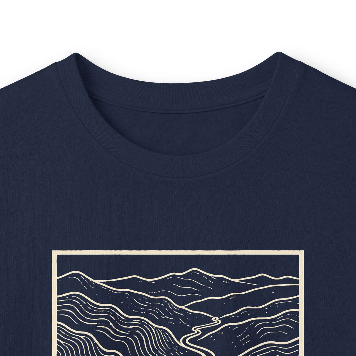 Johnson City Topo Map Long Sleeve T-Shirt
