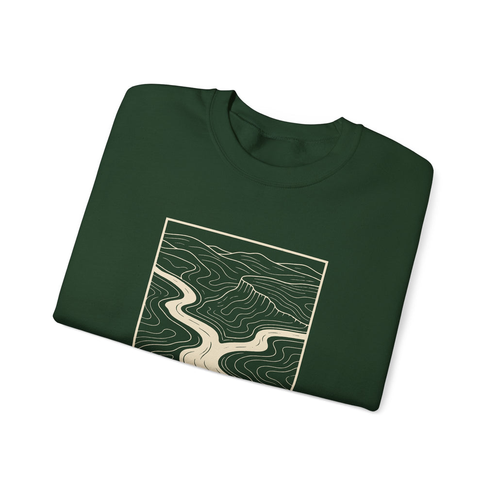 Clarksville Topo Map Crewneck Sweatshirt
