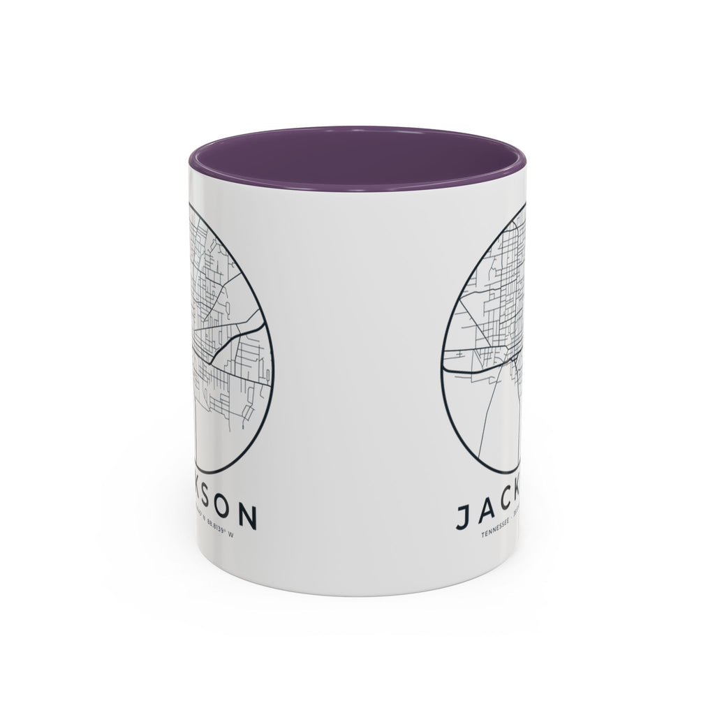 Jackson Street Map Accent Mug