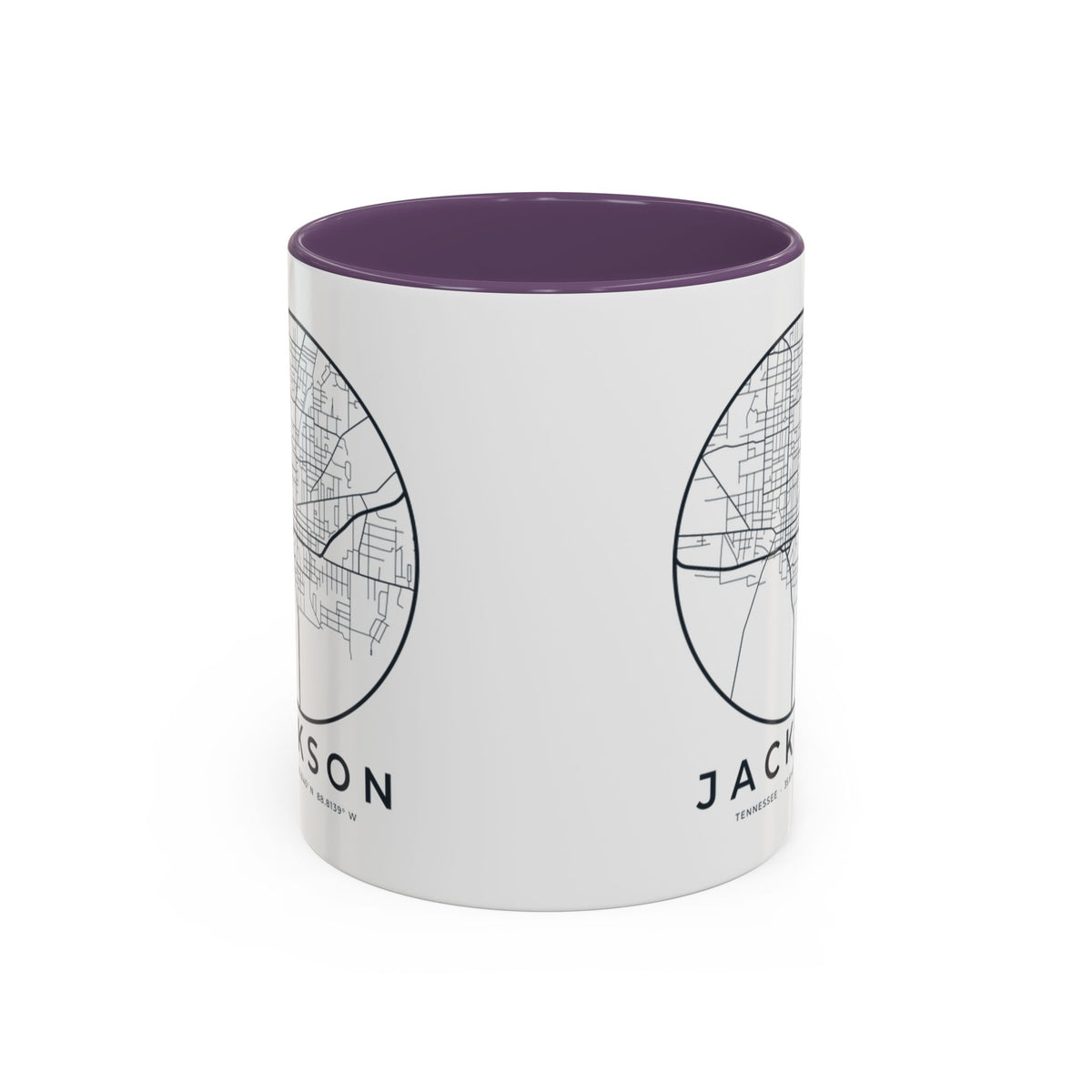 Jackson Street Map Accent Mug