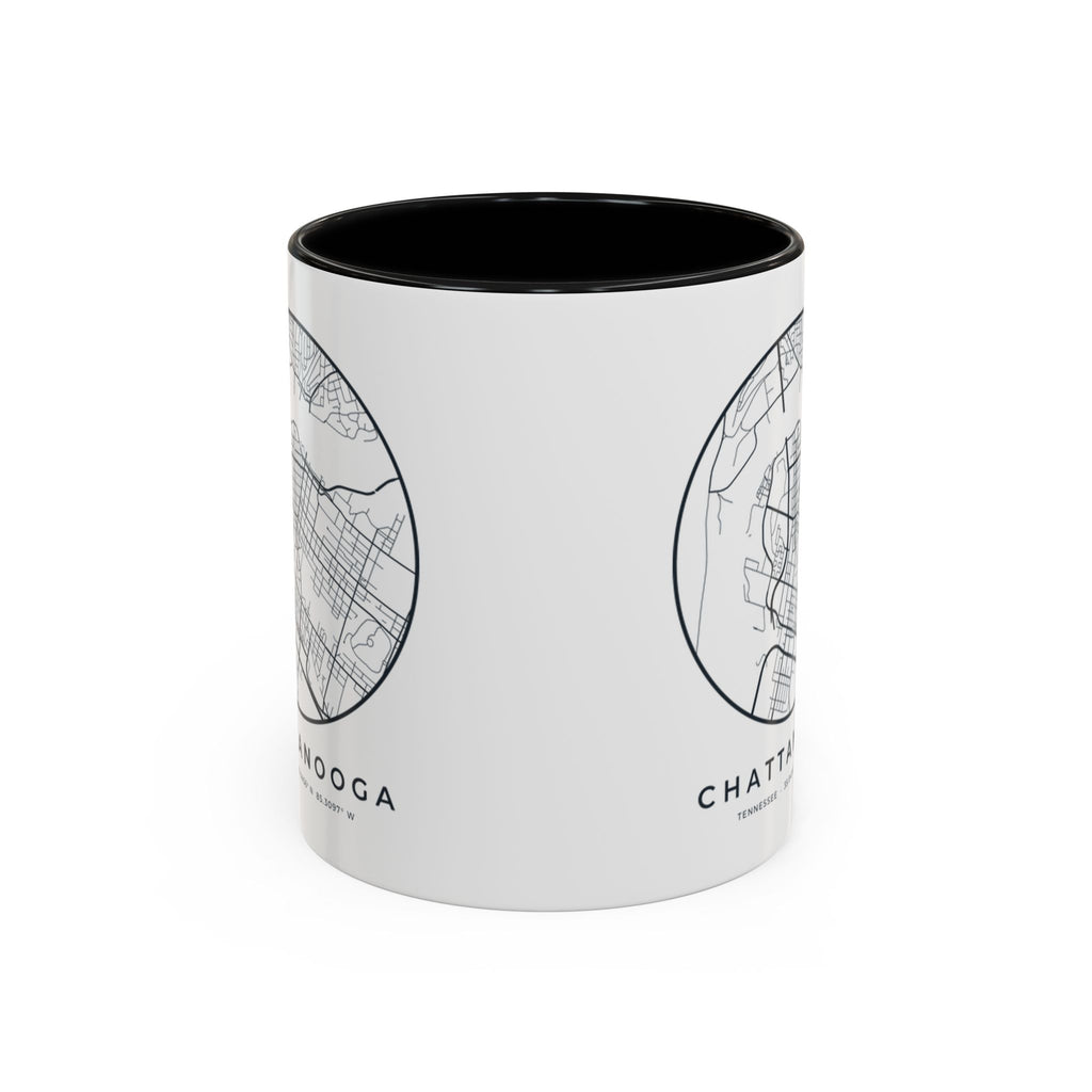 Chattanooga Street Map Accent Mug