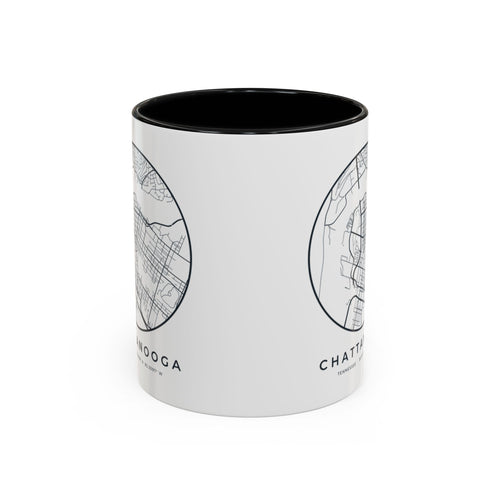 Chattanooga Street Map Accent Mug