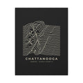 Chattanooga Ridgeline Canvas Print (Black)
