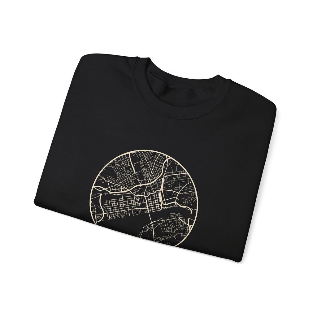 Knoxville Street Map Crewneck Sweatshirt