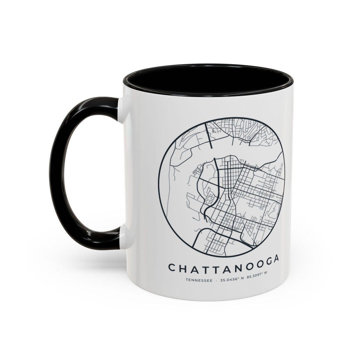 Chattanooga Street Map Accent Mug