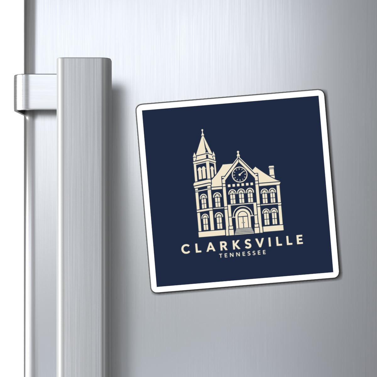 Clarksville Customs House Magnet (Navy)