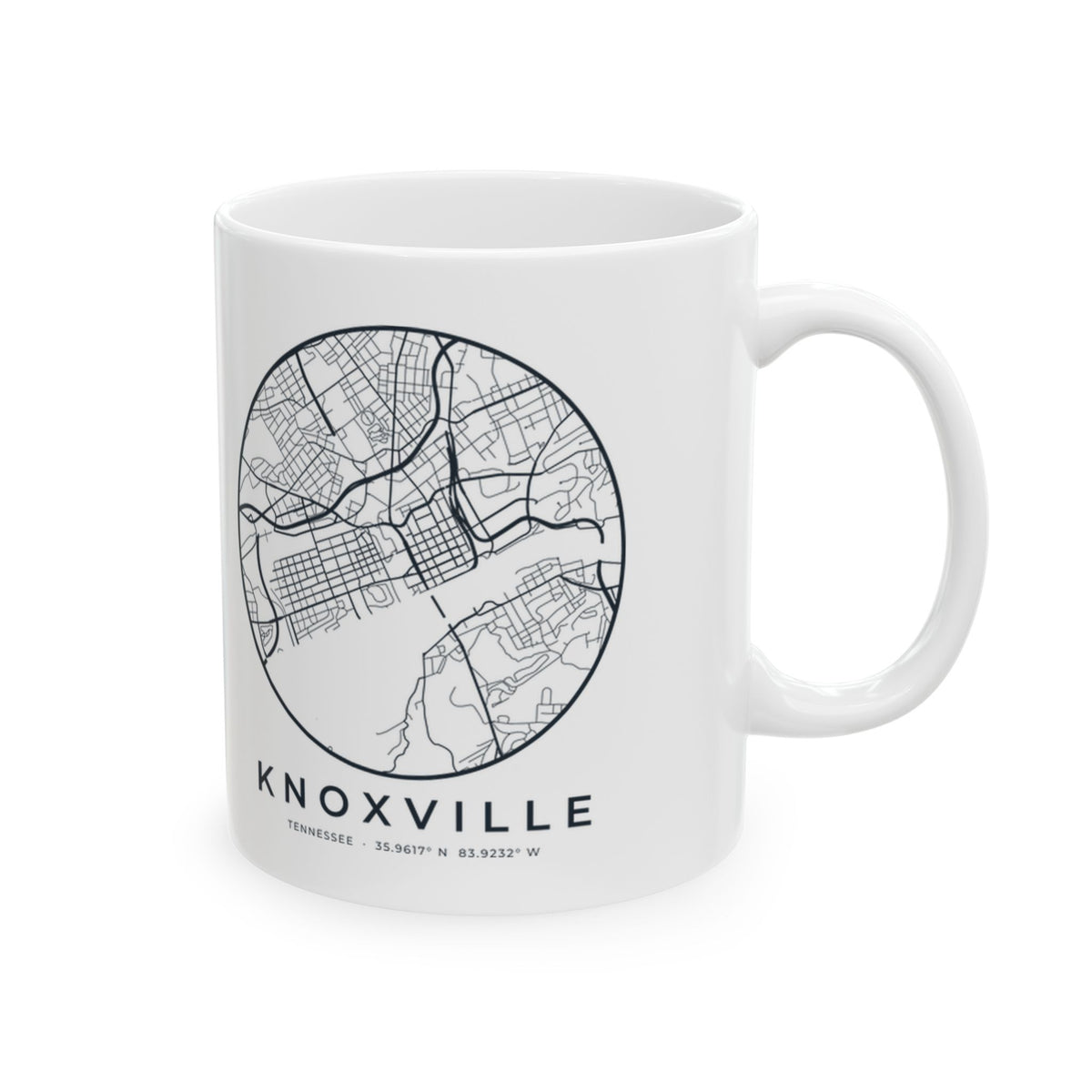 Knoxville Street Map Mug