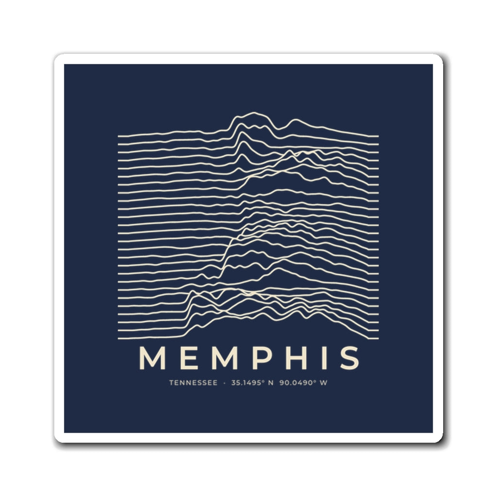 Memphis Ridgeline Magnet (Navy)