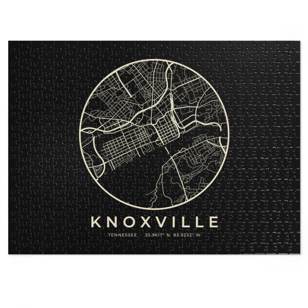 Knoxville Street Map Puzzle (Black)