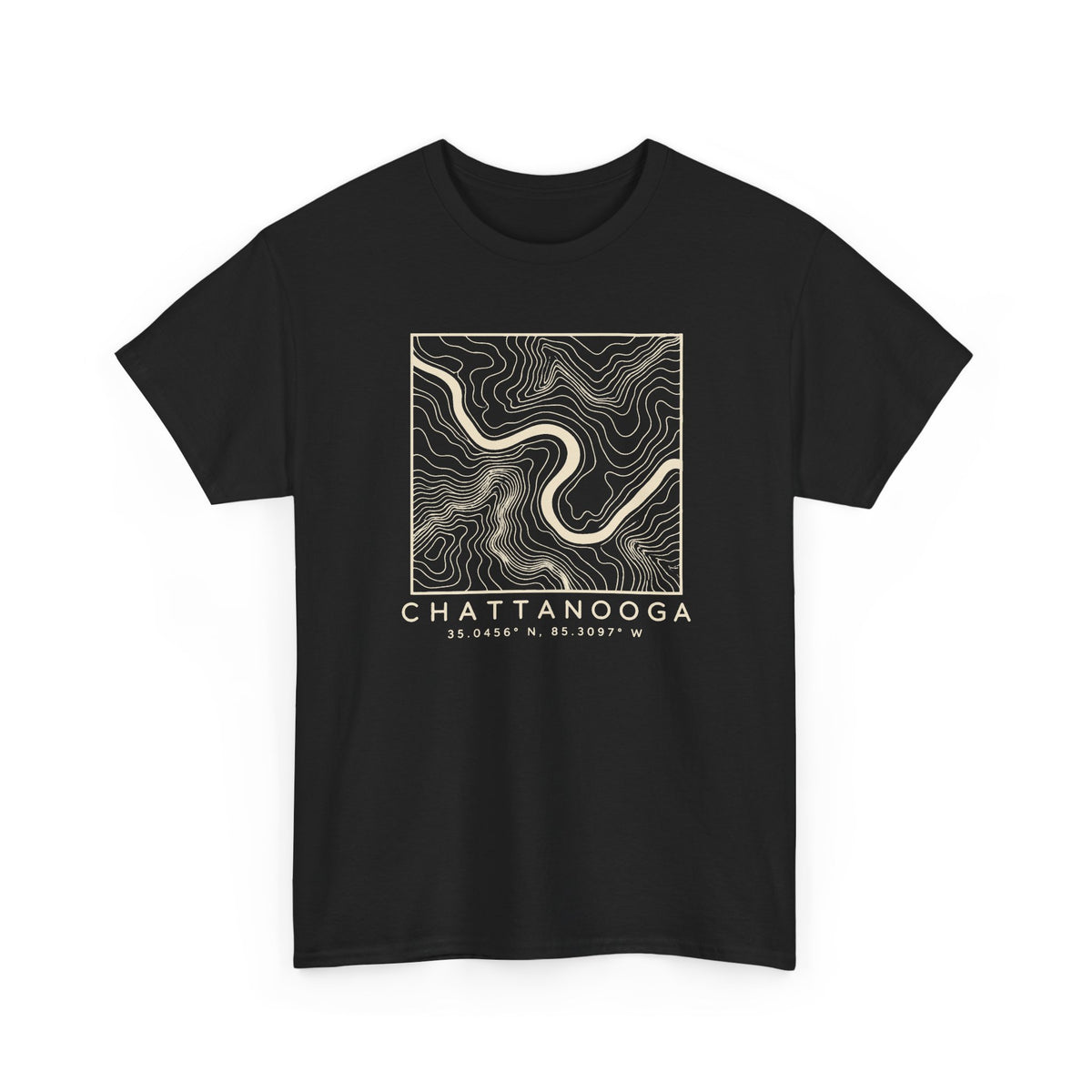 Chattanooga Topo Map T-Shirt