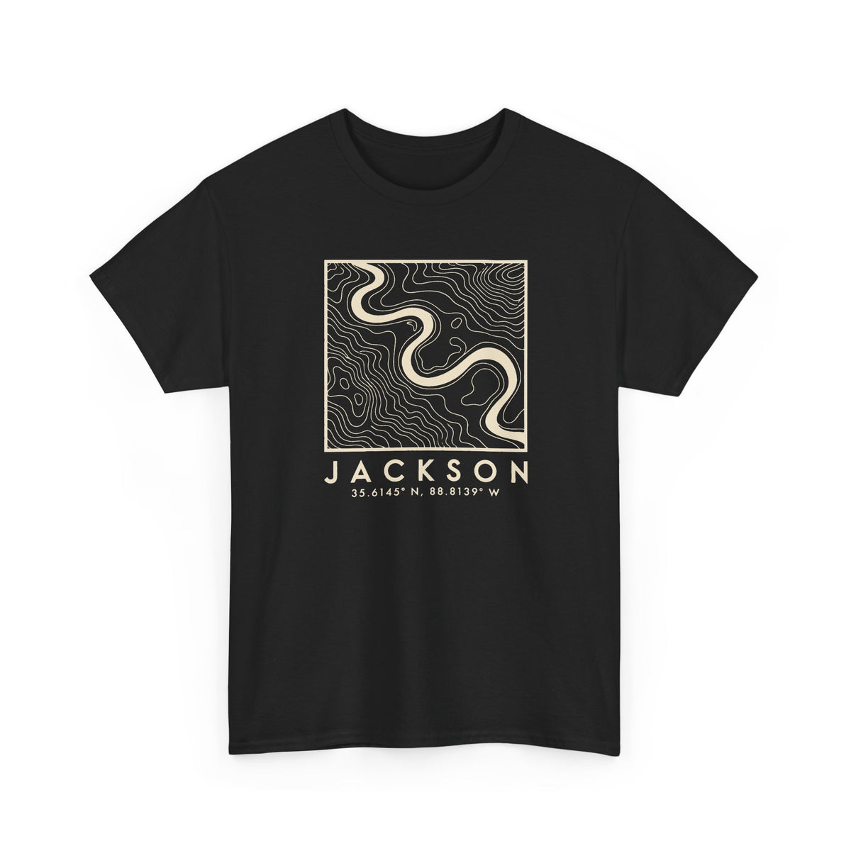 Jackson Topo Map T-Shirt