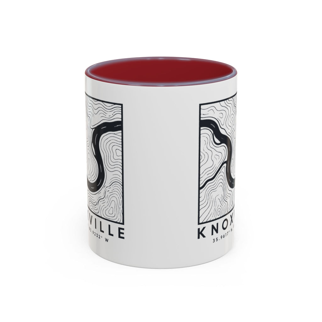 Knoxville Topo Map Accent Mug