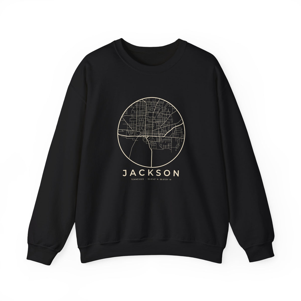 Jackson Street Map Crewneck Sweatshirt