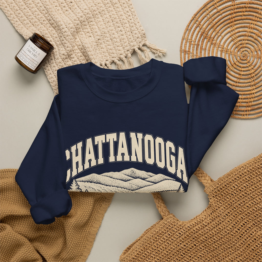 Chattanooga Vintage Varsity Crewneck Sweatshirt