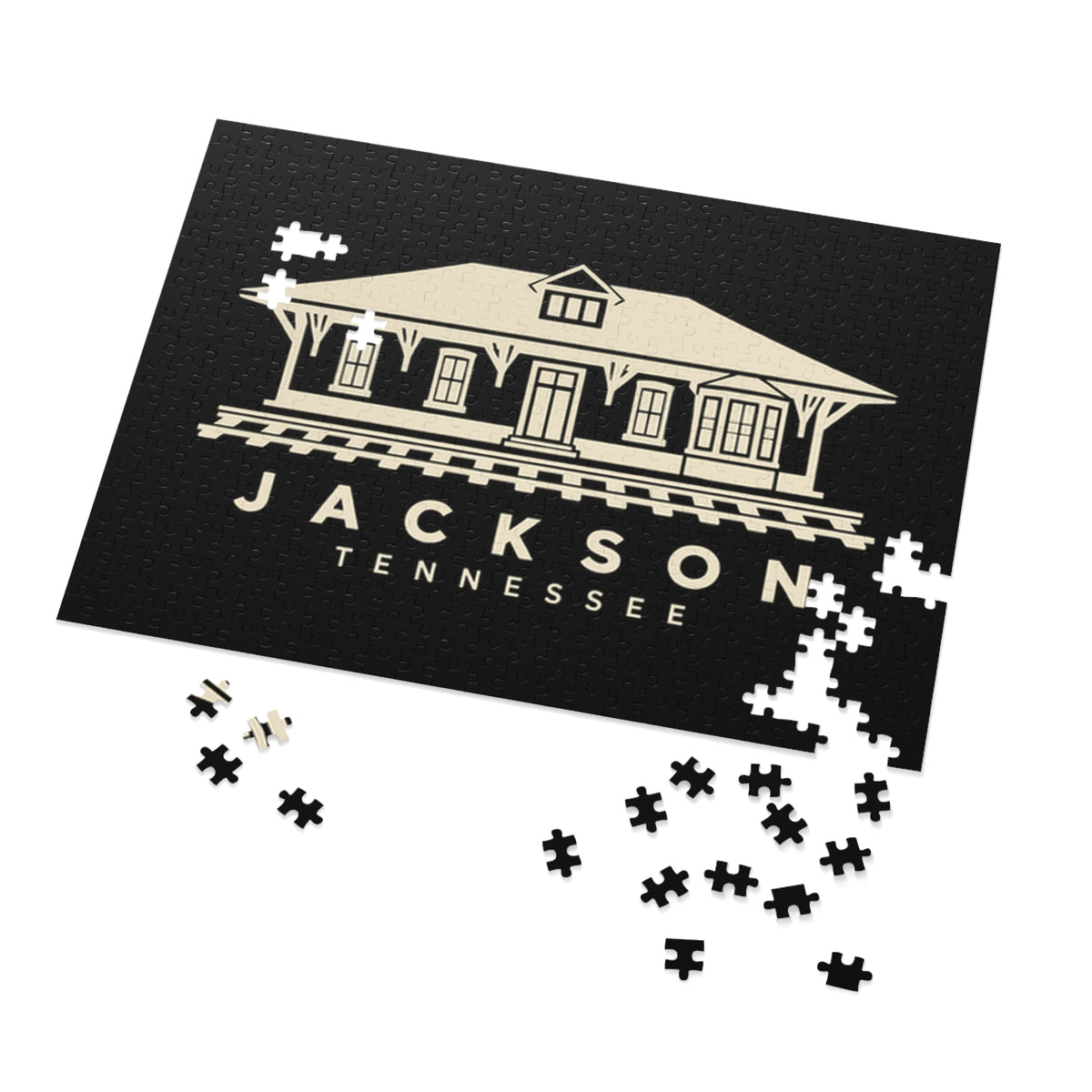 Jackson Train Depot Puzzle (Black)