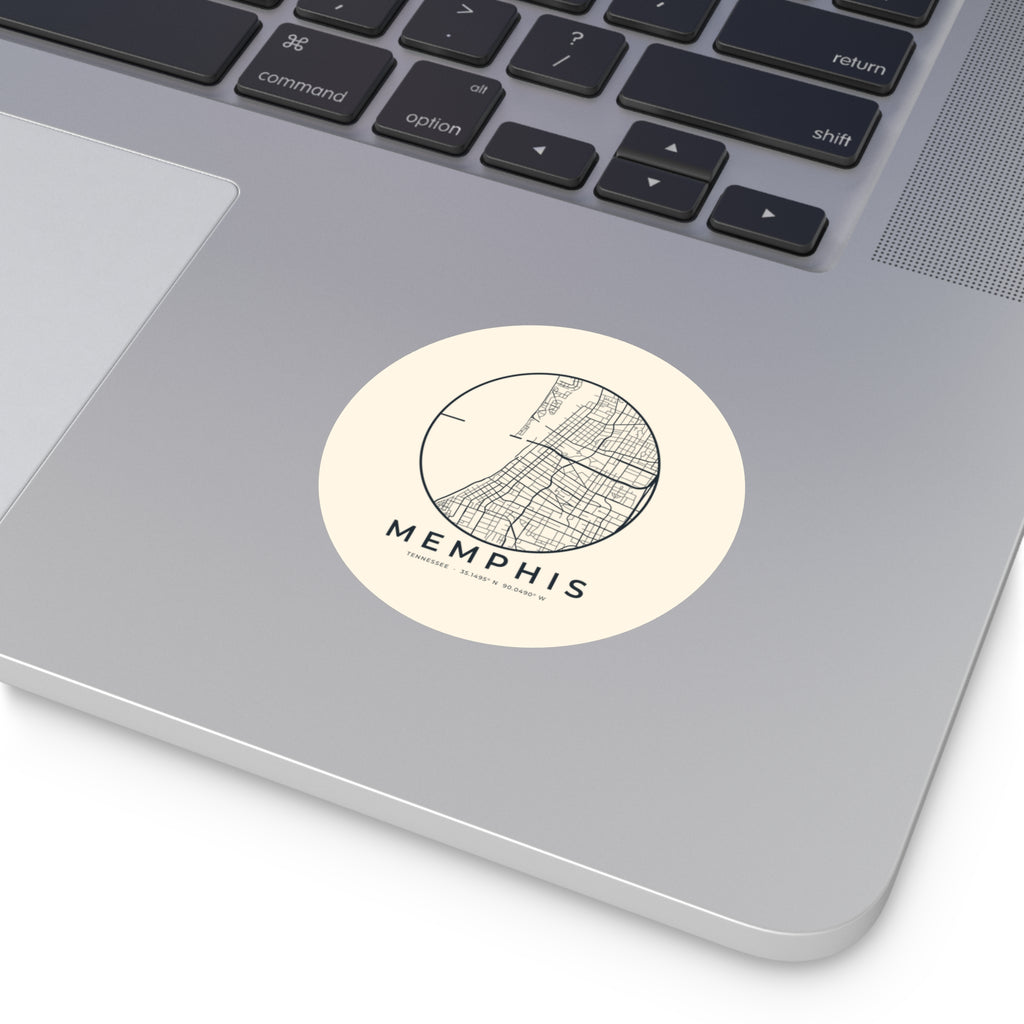 Memphis Street Map Sticker